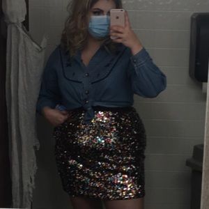 Sequin Skirt